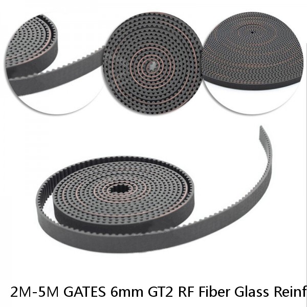 2M-5M GATES 6mm GT2 RF Fiber Glass Reinforced Rubber Timing Belt For 3D Printer