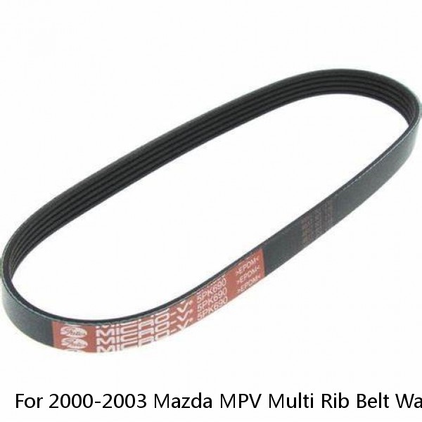 For 2000-2003 Mazda MPV Multi Rib Belt Water Pump Gates 59499PS 2001 2002 GAS #1 image